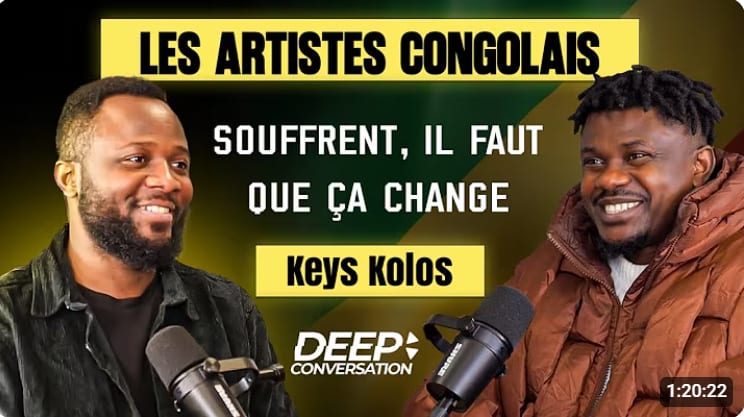 Les artistes congolais souffrent, il faut que ça change: Keys Kolos